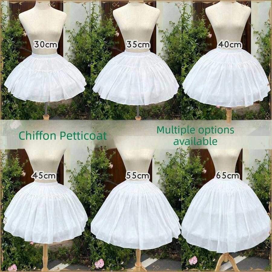 Luxury Satin Waist Ball Gown Hoop Petticoat, Fluffy Crinoline Underskirt For Wedding Bridal Dress, Extra Full Tulle A-Line Puffy Slip Bouffant - White - View 1