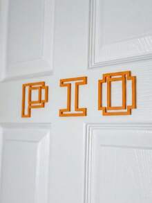 1 Biển tên phòng tùy chỉnh cá nhân màu hồng, chữ cái in 3D riêng lẻ, bảng tên cửa, chữ trang trí kiểu trường đại học, chữ trang trí tường tùy chỉnh cho phòng ngủ bé gái, phòng trẻ em, phòng chơi, phòng ngủ, cửa phòng ký túc xá, biển tên dễ thương nhiều màu sắc, quà tặng trang trí phòng độc đáo - Nhiều màu - Xem 2