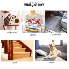 Ensemble de 3 nettoyeurs de peluches – Nettoyeur de peluches portable pour vêtements, canapés, couvertures, arbres à chat et tapis de voiture - kit d'épilation manuelle en 3 pièces - Voir 8