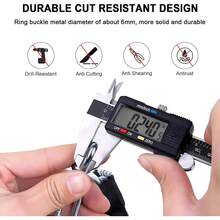 Cerradura de cadena de bicicleta de color rojo, combinación de 5 dígitos de 3.3 pies, bloqueo antirrobo, resistente y reiniciabl - como en la foto - Ver 3