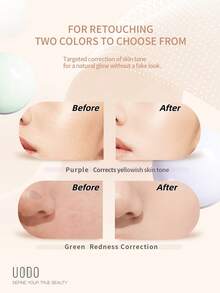 Uodo SPF 23 面部保湿霜，适合敏感肌肤，广谱防晒，无香型 - 不会在任何肤色上留下泛白痕迹，滋养保湿屏障 - 蕴含神经酰胺 - 綠色[修飾泛紅 適合泛紅肌膚] - 查看 5