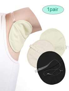 1 Pair Reusable Underarm Sweat Pads, Washable Absorbing Pads With Shoulder Straps, Breathable Perspiration Protection Pads For Men And Women, Outdoor Sports, Hiking, Travel, Beach Essential Companion - Sweat Absorbent Patches - View 8
