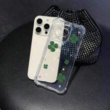 うら星のクローバー スマホケース 16 15 14 13 12 11 Pro X XR XSMAX 8 19 Plus 耐衝撃性 透明 ソフトバックカバー  11/12/13/14/15/15pro/15 Plus/15 Promax/7plus/8plus/11pro/12pro/13pro/14pro/11promax/12promax/13promax/14promax/14plus/5を使う - クリア - チェックする 6