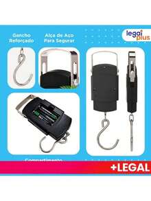Portable 50kg Digital Handheld Scale - Precision - Luggage, Suitcase, Large - Fishing, Bag, Travel, Camping - 黑色 - 查看 8