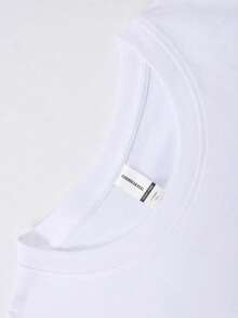 Licenciado por Disney - camiseta de algodón corto para hombres, camiseta de algodón corto para hombres de impresión autorizada por Disney, cuello redondo, relajante, cómodo, respirable, elegante y ligero estilo callejero para hombres de algodón puro, camisas de 100 caballos, estilo moderno, adecuado para hombres y mujeres, adecuado para regalos. - Blanco - Ver 2