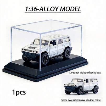 1:36 比例合金越野车模型，车门可开启，增添玩乐乐趣，是馈赠佳品或办公桌摆件收藏品的完美之选。