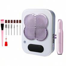 3-In-1 Plug-In Nail Dust Collector With UV Light And Electric Nail File, Dustless Manicure Set, Ideal Gift For Women - Multicolor - View 10
