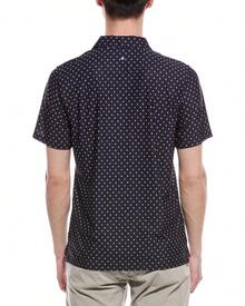 Ben Sherman Geo Sports Fit Polo Shirt - Màu xanh lam - Xem 3