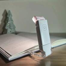 1pc Mini USB Rechargeable Reading Light - Portable Foldable, Warm & Cool Light, Eye-Care, 3 Adjustable Brightness Levels, Clip-On Book Light, Space-Saving Design, Suitable For Night Readers, Rechargeable For Reading, Work, Bedroom, Dorm Lamp - Multicolor - View 11