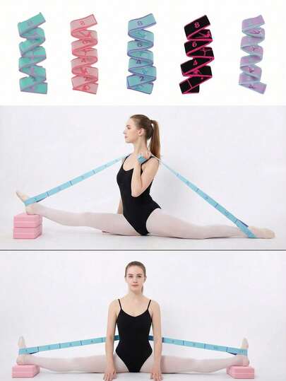 1pc Elastic Band, Numbered Resistance Band, Yoga Stretch Band, 8-Loop Stretch Resistance Ballet Band, Dance Stretch Band, Yoga Stretch Band, Multi-Loop Adjustable Exercise Band, Pilates Yoga Dance, Multi-Function Yoga And Pilates Resistance Band, Portable Flexibility And Strength Trainer, Suitable For Beginners, Home Fitness