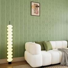 Wallpaper Peel And Stick Textured,3D Embossed Wall Paper Stick On Wallpaper Modern Waterproof Se- Adhesive Contact Paper(17.3\ X 120\) - 格林 - 查看 4