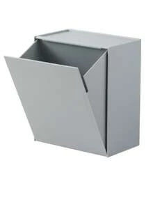 Portarrollos de papel higiénico para baño, caja de papel higiénico sin taladro, portarrollos de baño impermeable, portarrollos de papel higiénico de pared, caja de pañuelos - bote de basura gris - Ver 9