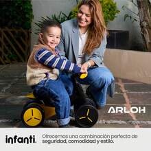 Montable de Balance Arloh para Bebés y Niños 18 a 36 Meses, Bicicleta sin Pedales para Desarrollo del Equilibrio y Coordinación, Ligero y Compacto, Fácil de Armar, Resistente, Ideal para Motricidad Temprana hasta 20 kg - Verde - Ver 5