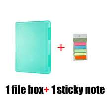 3pcs Set: Transparent Plastic File Box, Multi-Layer Portable Waterproof Storage Box, Suitable For Office, School And Home Use - Double-Sided File Storage With Themed Labels (Pink, Orange, Green, Blue), Storage And Decorative Box - Multicolor - View 18