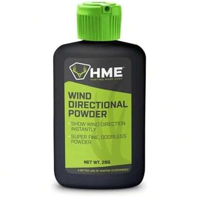 HME Wind Indicator Portable Pocket Size Lightweight Convenient Simple To Use Wind Direction Detection Powder - 28 Grams Capacity