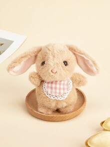1pc Cute Rabbit Plush Keychain, Cartoon Animal Keyring, Soft Fluffy Pink Rabbit Pendant Keychain, Girlfriend/Women Birthday Gift, Party Favor, Friend Gift Gifts For Mother, Father, Graduation, And Teacher - Multicolor - View 10