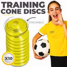 Football Master 6 Metre Agility Ladder With 10 Training Cones Adjustable Jump Step Rope Outdoor Rungs Fitness Speed Training Equipment - Yellow - View 10