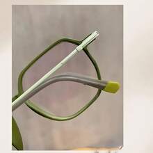 New Ultra-Light Frosted Large-Frame Non-Prescription Glasses - 橙棕色 - 查看 9