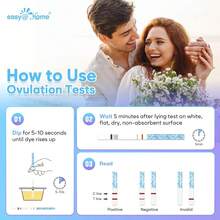 Easy@Home 30 LH Ovulation Test Strips + 30 Urine Cups: Ovulation Test Predictor Kit, Powered By Premom Ovulation Tracker App - 30LH + 30 Cups - View 4