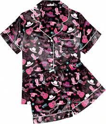 Bathrobe - Black Pink Kiss - View 7
