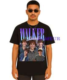 Walker Scobell Shirt, Walker Scobell  2024 Camp Half Blood TShirt, Greek Mythology TV Series Fan Tee NA023, Walker Scobell Gift - 黑色 - 查看 2