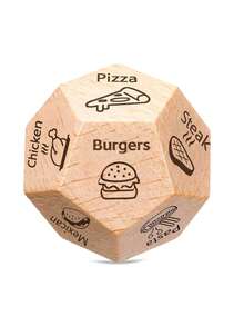 3件套食物骰子，趣味晚餐骰子，周年纪念情侣礼物，情人节礼物，成人圣诞节小礼物，送给丈夫/妻子/男友/女友的浪漫生日恶作剧礼物，创意圣诞约会之夜 - 彩色 - 查看 5