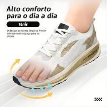 ZX Men's Comfortable And Stylish Sneakers For Physical Activities With Flexible Sole And High Impact Absorption - 白色和裸體 - 查看 5