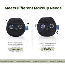 Large Fluffy Powder Puff, Soft Plush Powder Puff Suitable For Loose Powder Or Pressed Powder, Round Makeup Sponge, Beauty Makeup Tool - Multicolor - View 4