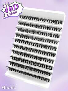 200PCS CC Individual 40D Lash Clusters DIY Lash Clusters Fluffy&Natural Look Reusable Individual Eyelash Extension For Self Use At Home - CC - View 4