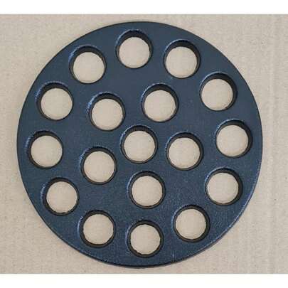 Kamado Fire Bottom Charcoal Grate Cast Iron Round 6.1", 15.5cm