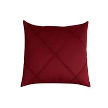 Kit 2 Draped Suede Cushion Covers 45x45cm - Burgundy - View 2
