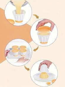 1/4 布丁慕斯蛋糕模具套装 - ABS塑料烘焙工具，适用于果冻、蛋奶冻、奶油布丁和巧克力甜点 - 彩色 - 查看 9