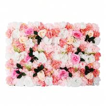 eusmeyusnt 12pcs Künstliche Blumen 40x60cm, Seidenblume Blumenwand Deko, Rosenwand Kunstblumen Für Hochzeitsdekoration, Raumdekoration Haus Dekoration - Rosa + Weiß - Übersicht 7