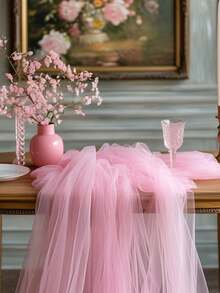 1 cuộn (90m/295ft), (50m/164ft) vải voan hồng bóng, thích hợp cho trang trí đám cưới lãng mạn, các sự kiện kỷ niệm, trang trí sân khấu, phông nền lễ cưới, trang trí bàn ghế, trang trí bàn tráng miệng, cầu hôn, ngày Valentine, lễ hội, tiệc cô dâu và nhiều dịp khác. - màu hồng tươi - Xem 14