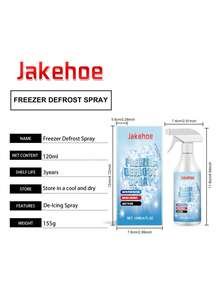 jakehoe Refrigerator Defrosting Spray, Household Fridge, Freezer, Ice Maker Deicing & Defrosting Multi-Purpose Cleaning Spray - Liquid - View 8