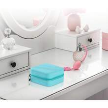 1pc Mini Jewelry Box, Small Travel Jewelry Storage Box, Portable Jewelry Box, Mini Storage Display Box, Suitable For Rings, Earrings, Necklaces (4 Colors - 1 Piece) - 1PC-pink - View 3