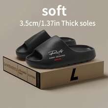 Women's Minimalist Fuzzy Slippers Cozy Memory Foam House Shoes With Non-Slip Sole | Soft Warm Plush Indoor Slip -Ons For All Seasons - 黑色 - 查看 3