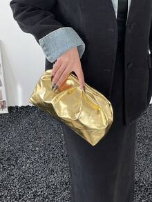 Elegant And Exquisite Light Luxury High-End Handbag 2026 New Model Retro Versatile Style Handbag For Women - Gold - View 11