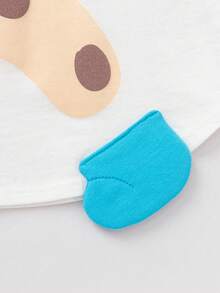 Balabala Baby Boys & Girls Soft Cotton Short Sleeve T-Shirt, Breathable Casual Toddler Tee For Summer Play & Travel - Blue and White - View 9