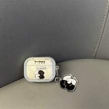 Teddy Bear Hug Design Protective Case Compatible With Apple Bluetooth Wireless Earphones, Scratch-Resistant And Shock-Proof Cover - Clear - View 1