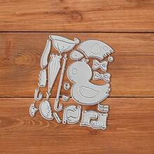 1pc Duck Shaped Paper Cutting Mold - Suitable For Paper Craft, Card Making, Scrapbooking Decoration, Metal Construction - Multicolor - View 7