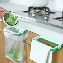 Trash Bag Holder For Kitchen Cabinets Small Garbage Container Rack For Kitchen Pantry Garage - Green - View 12