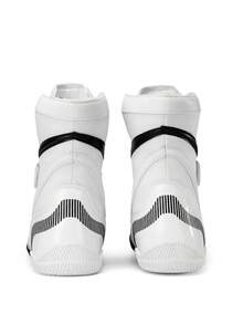 TACHUAN 1 Pair Men's High-Top Professional Boxing Shoes, Wrestling Training Boots, Muay Thai Kickboxing Shoes, Fitness Martial Arts Sneakers - White - View 6