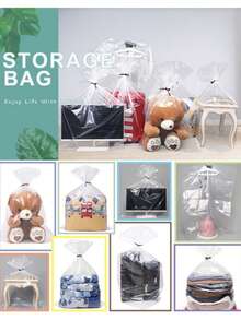 Quilt Bag Quilt Packing Bag Transparent And Dustproof Buggy Bag Extra Large Moisture-Proof Plastic Finishing Moving Bag - Transparent - View 1