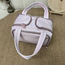 Women Belt Bags - Stripes - Dark Pink - View 3