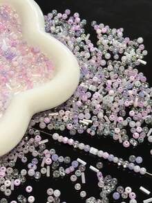 2-10mm Premium Glass Material Mixed Bead Beads, Handmade DIY Bracelets, Necklaces, Pendant Materials, Packaging Accessories Wholesale - Multicolor - View 9