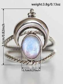 1 pieza Anillo de moda para mujer como regalo del Día de San Valentín, joyería para fiesta de aniversario de boda - 1# - Ver 4