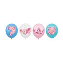 DAxolotl Birthday Decorations Banner Cake Topper Cupcake Toppers Balloons In Multiple Colors Cartoon Pattern For Axolotl Lovers' Birthday Party - 多種顏色 - 查看 5