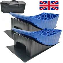 13.5T RV Camper Leveler Truck Car Sturdy Leveling Blocks Ramps Wheel Chock Block - blue - View 2