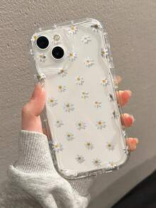 Flower Cream Textured Transparent Painted Shockproof Phone Case Compatible With IPhone 14, 14 Pro, 14 Pro Max, Summer New Design Compatible With IPhone 13, 13 Pro, 13 Pro Max, Cartoon Compatible With IPhone 11, 11 Pro Max, Painted Compatible With IPhone 12, 12 Pro, 12 Pro Max, Shockproof Compatible With IPhone XR, Cartoon Compatible With IPhone 7/8, Compatible With IPhone 15, 15 Pro, 15 Pro Max, 16, 16 Pro, 16 Pro Max, Galaxy S24, A04, A12, A13, A14, A23, A24, A32, A33, A51, A52, A53, A54, A72, S20 FE, 9, 9A - Multicolor - View 5
